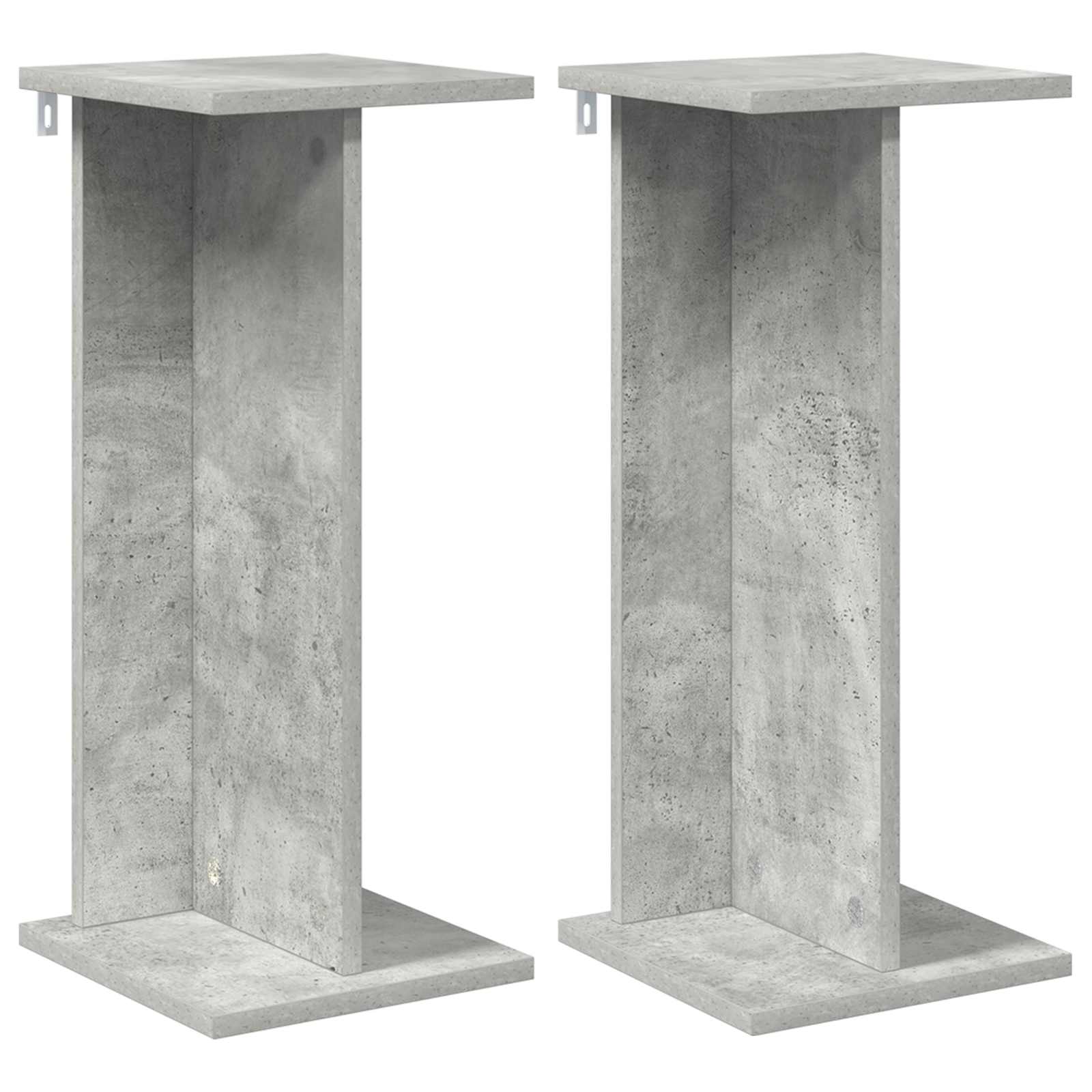Supporto per piante 2 pcs Grigio Cemento 25 x 25,5 x 60,5 cm