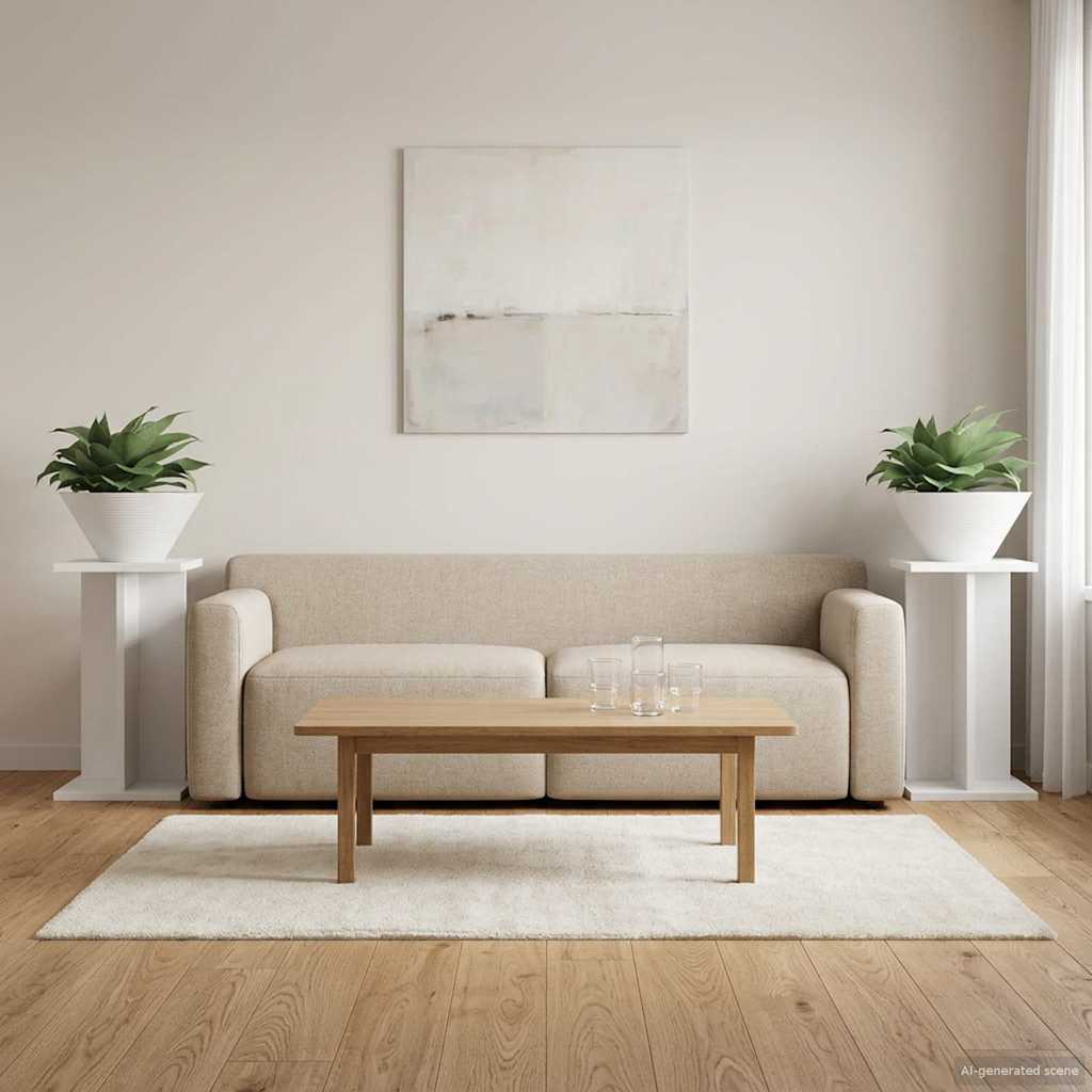 Supporto per piante 2 pcs Bianco 25 x 25,5 x 40,5 cm