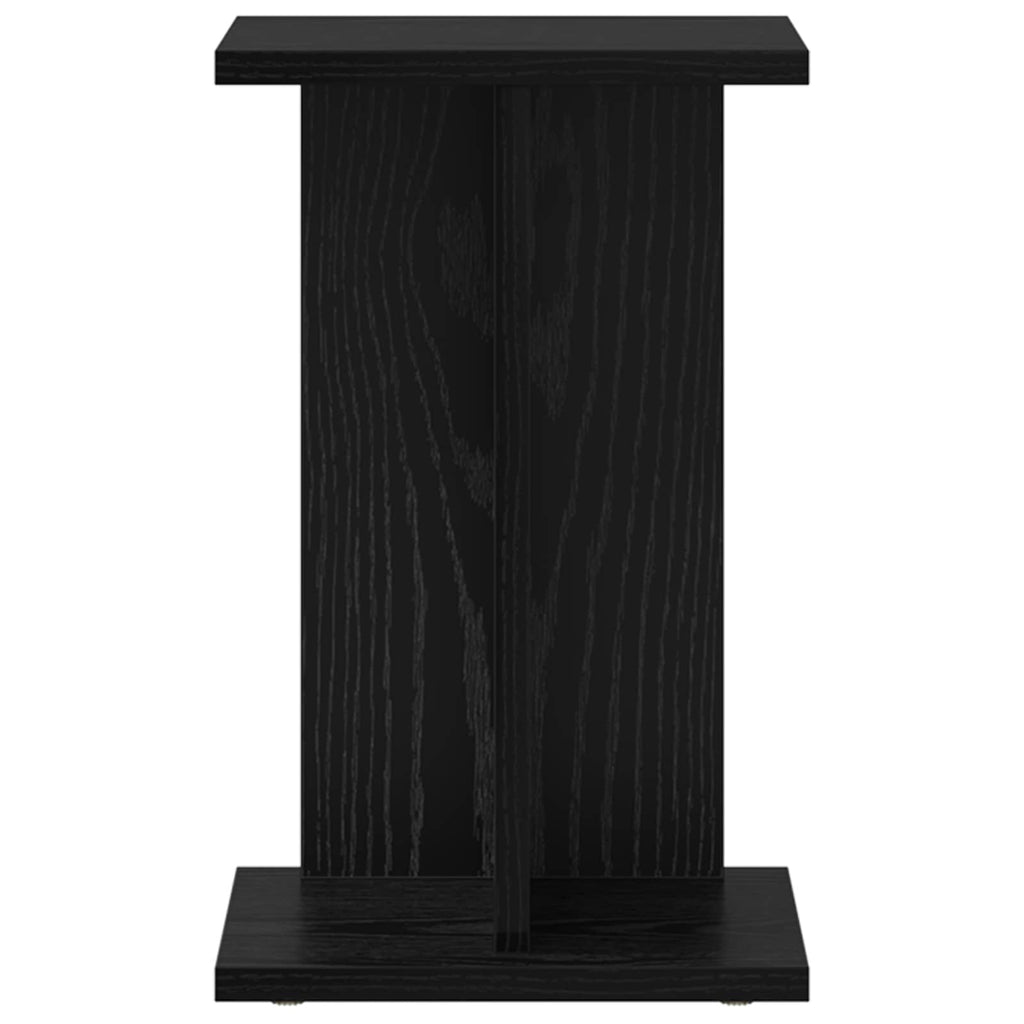 Supporto per piante Rovere Nero 25 x 25,5 x 40,5 cm