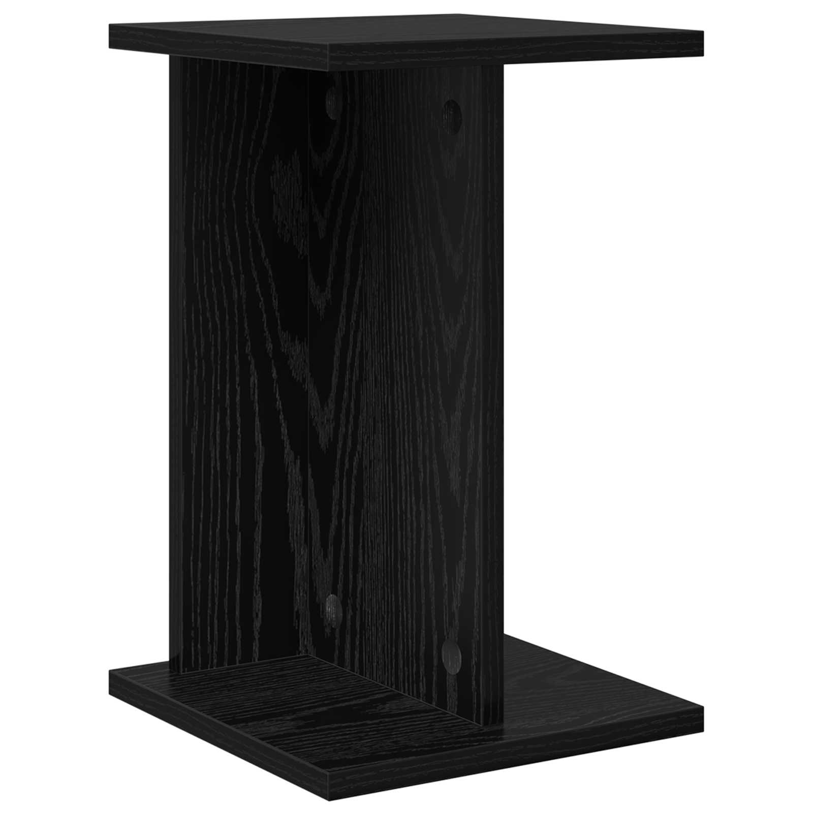 Supporto per piante 2 pcs Rovere Nero 25 x 25,5 x 40,5 cm