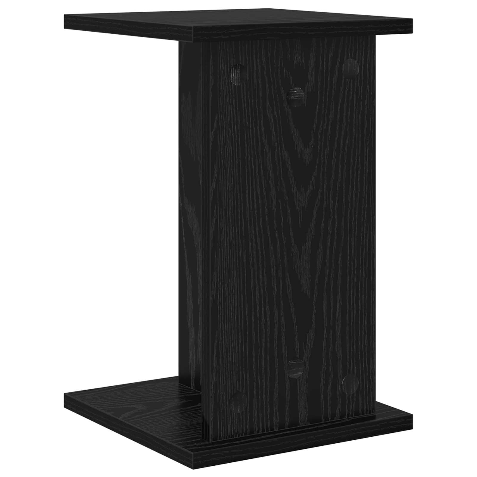 Supporto per piante 2 pcs Rovere Nero 25 x 25,5 x 40,5 cm