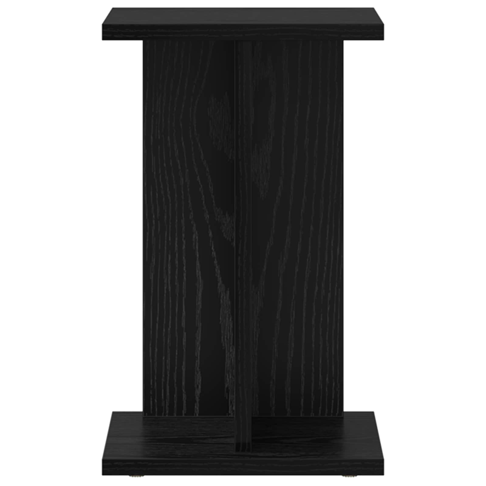 Supporto per piante 2 pcs Rovere Nero 25 x 25,5 x 40,5 cm