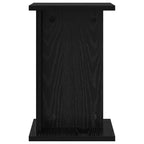 Supporto per piante 2 pcs Rovere Nero 25 x 25,5 x 40,5 cm