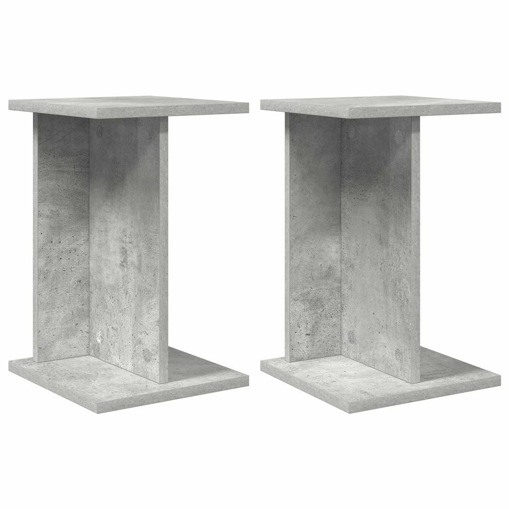 Supporto per piante 2 pcs Grigio Cemento 25 x 25,5 x 40,5 cm