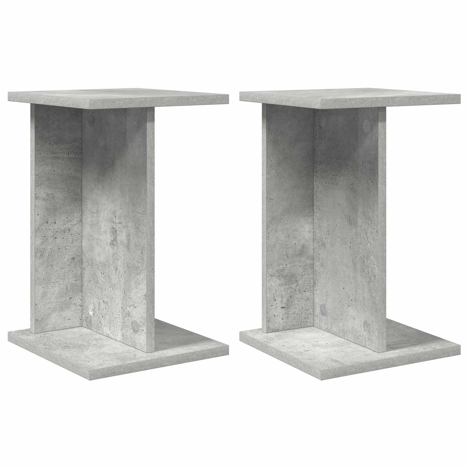 Supporto per piante 2 pcs Grigio Cemento 25 x 25,5 x 40,5 cm