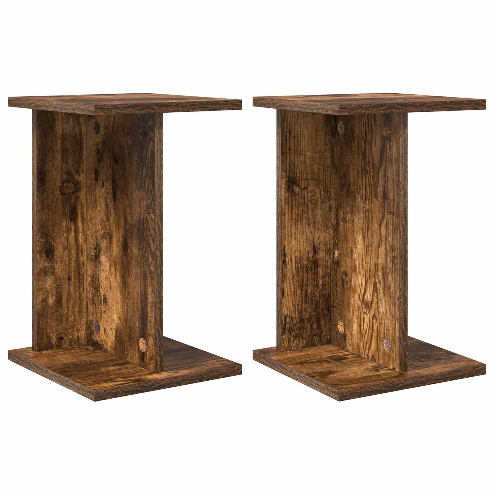 Supporto per piante 2 pcs Quercia Affumicata