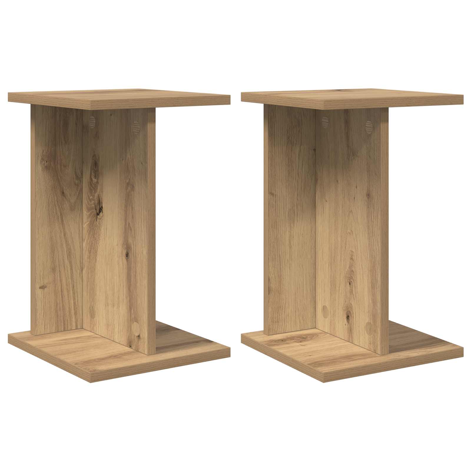 Supporto per piante 2 pcs Rovere Artigianale