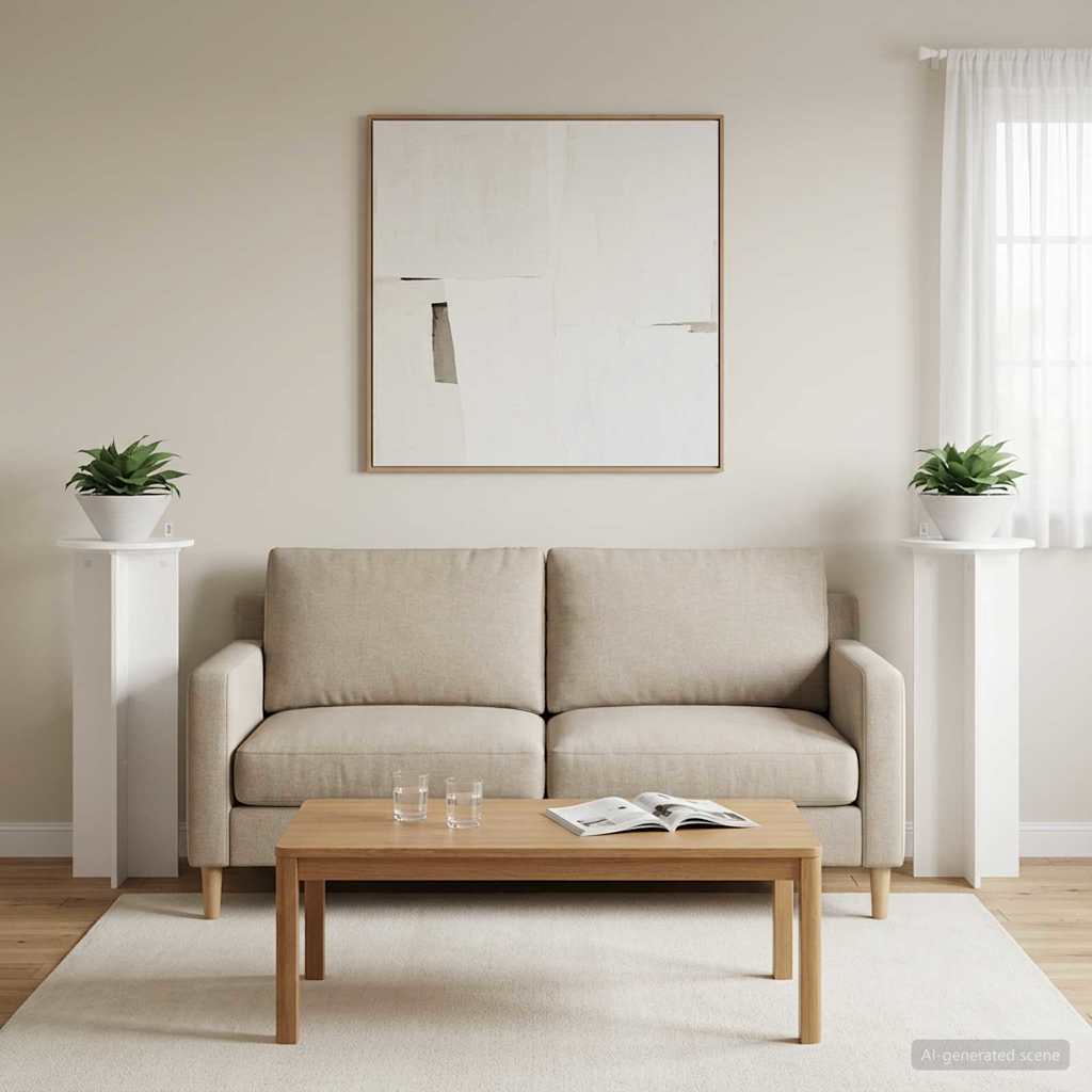 Supporto per piante 2 pcs Bianco Ø40 x 100 cm