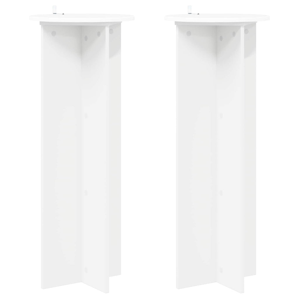 Supporto per piante 2 pcs Bianco Ø40 x 100 cm