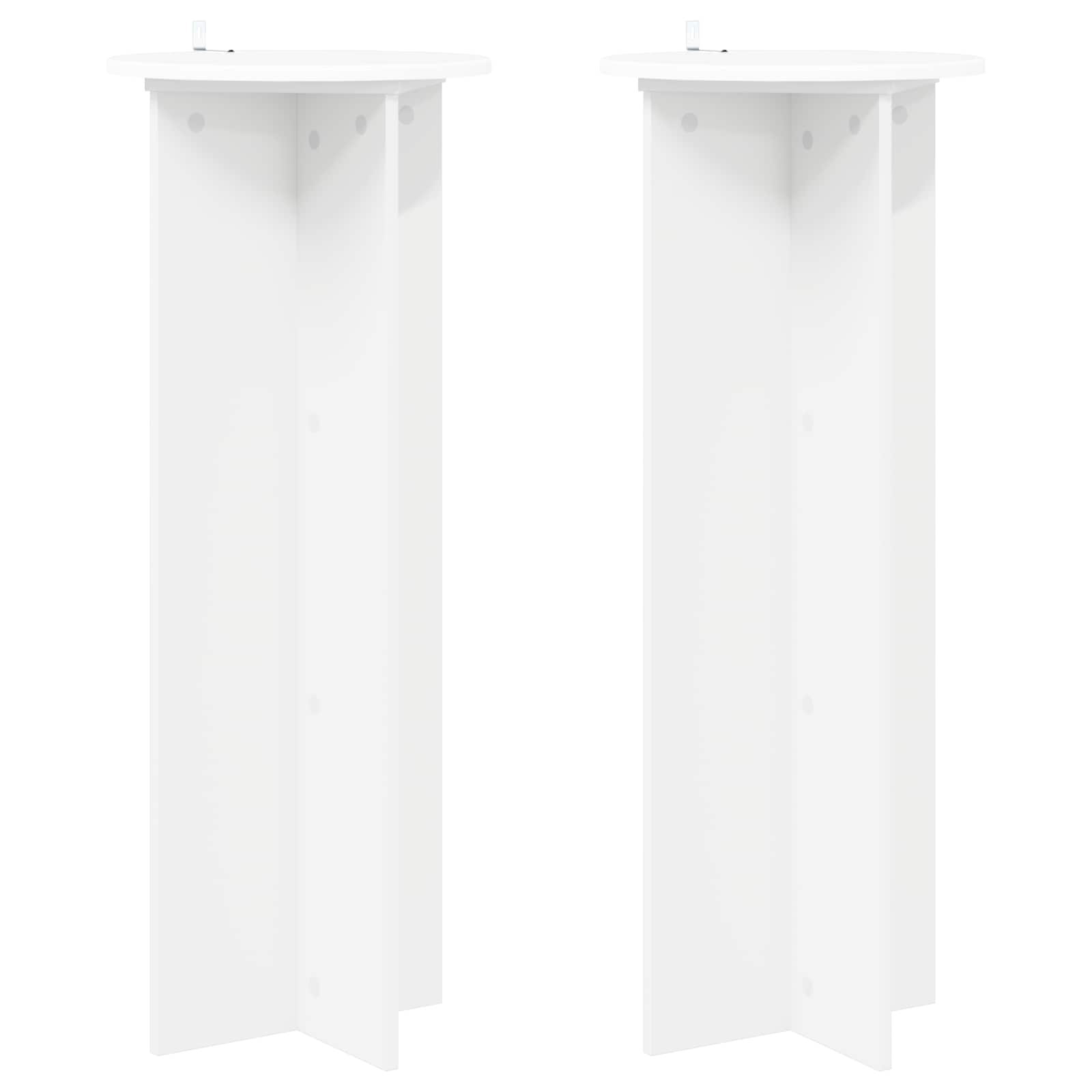 Supporto per piante 2 pcs Bianco Ø40 x 100 cm