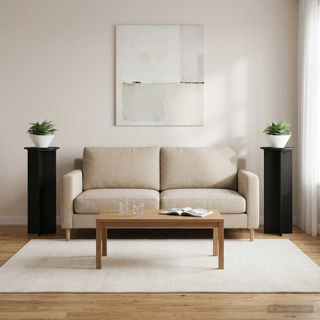 Supporto per piante 2 pcs Nero Ø40 x 100 cm