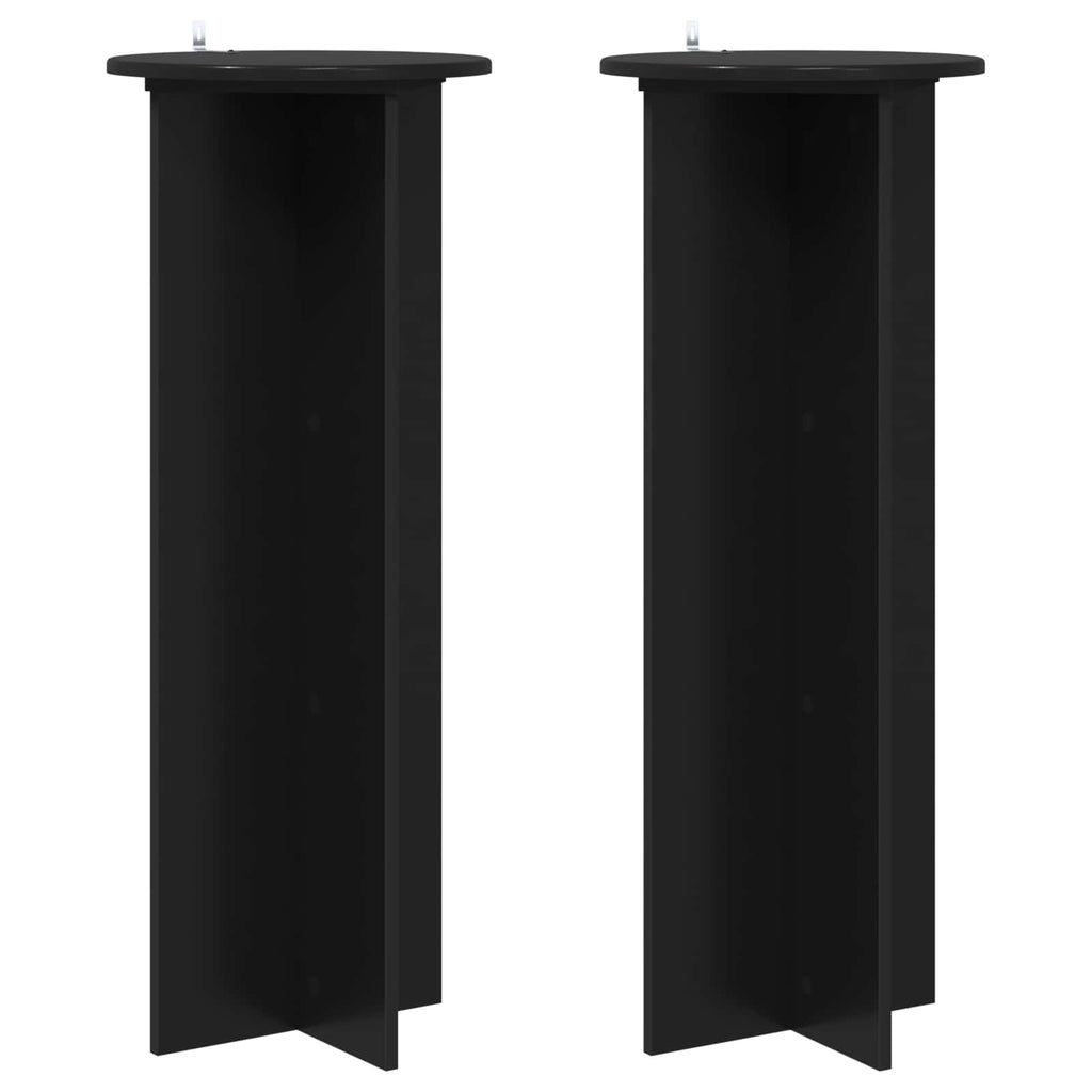 Supporto per piante 2 pcs Nero Ø40 x 100 cm