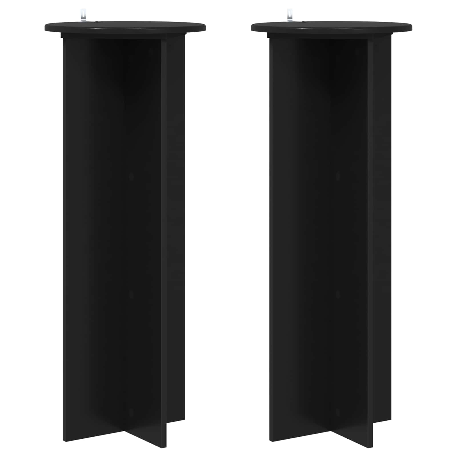 Supporto per piante 2 pcs Nero Ø40 x 100 cm
