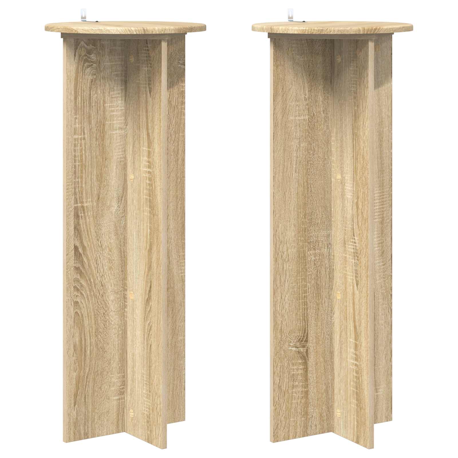 Supporto per piante 2 pcs Rovere Sonoma Ø40 x 100 cm