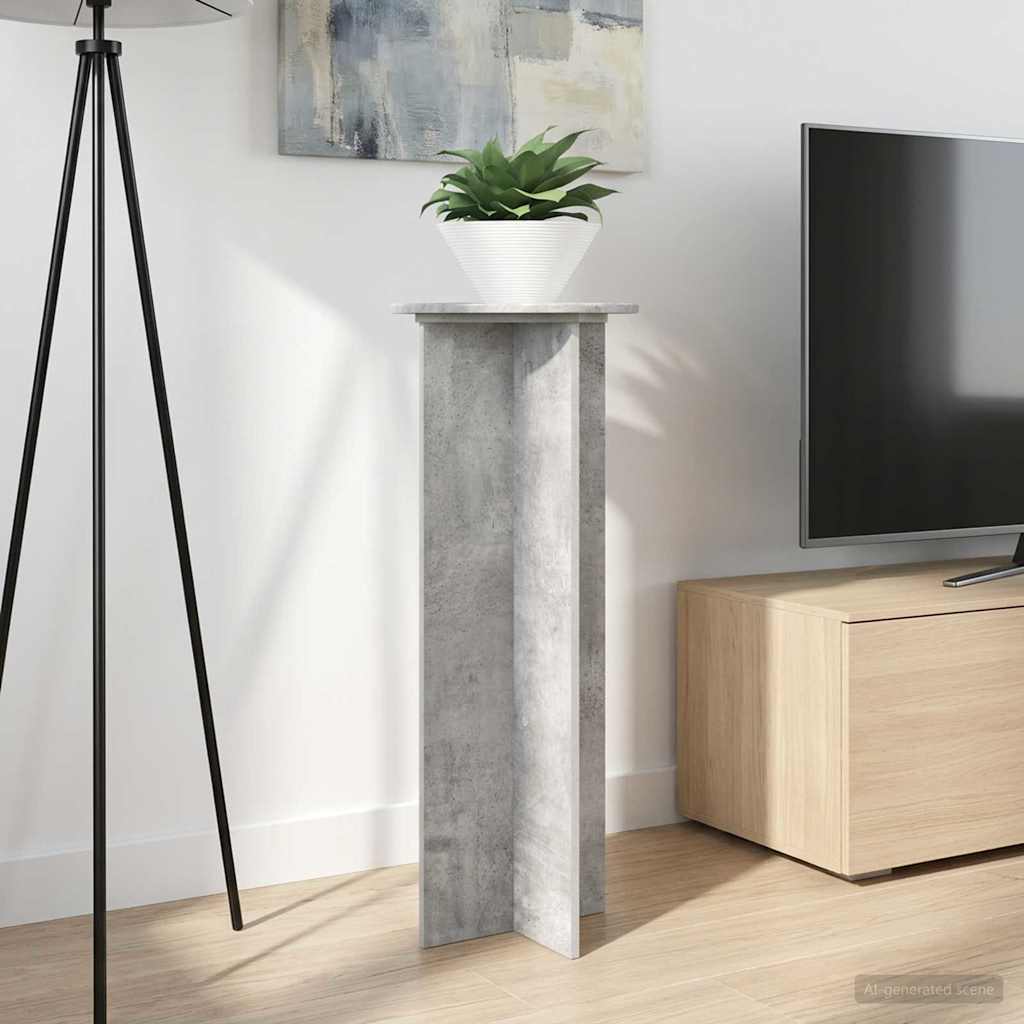 Supporto per piante 2 pcs Grigio Cemento Ø40 x 100 cm