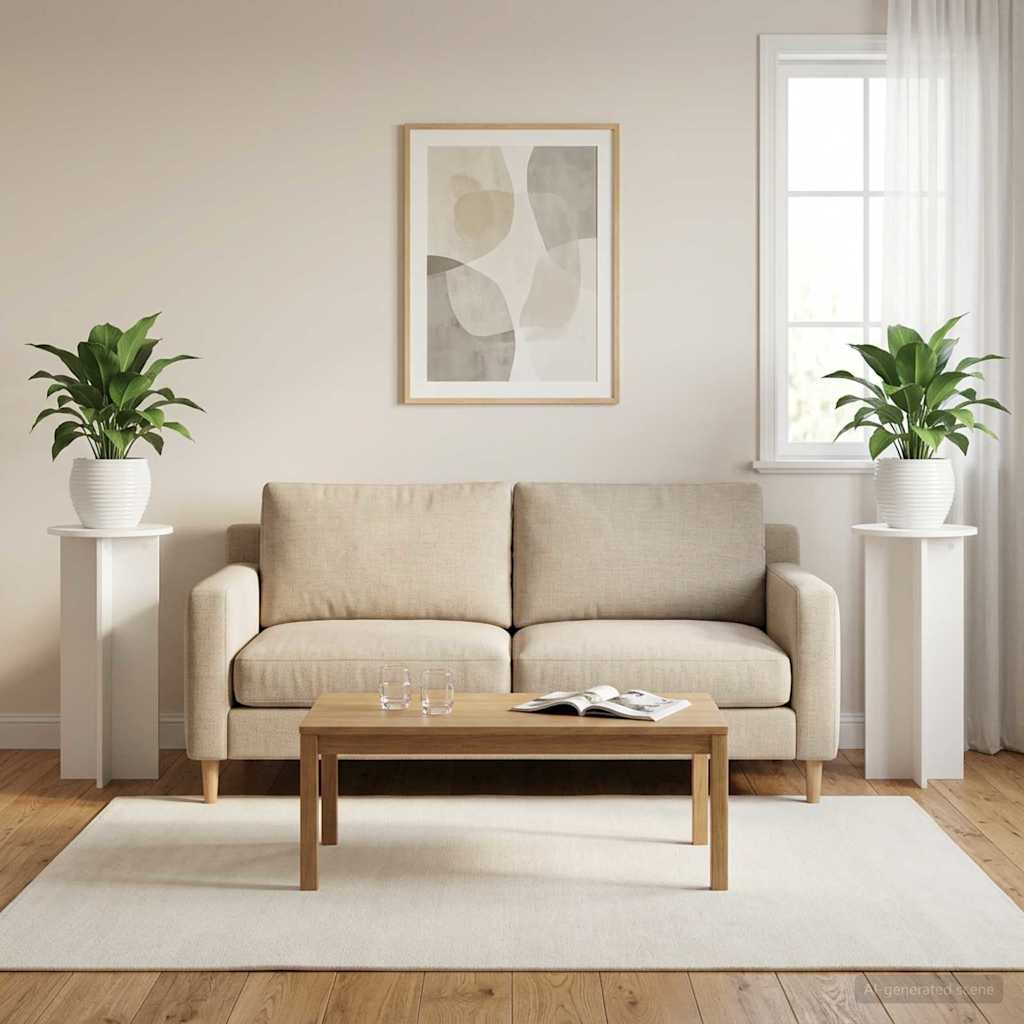 Supporto per piante 2 pcs Bianco Lucido Ø40 x 100 cm
