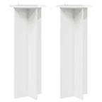 Supporto per piante 2 pcs Bianco Lucido Ø40 x 100 cm