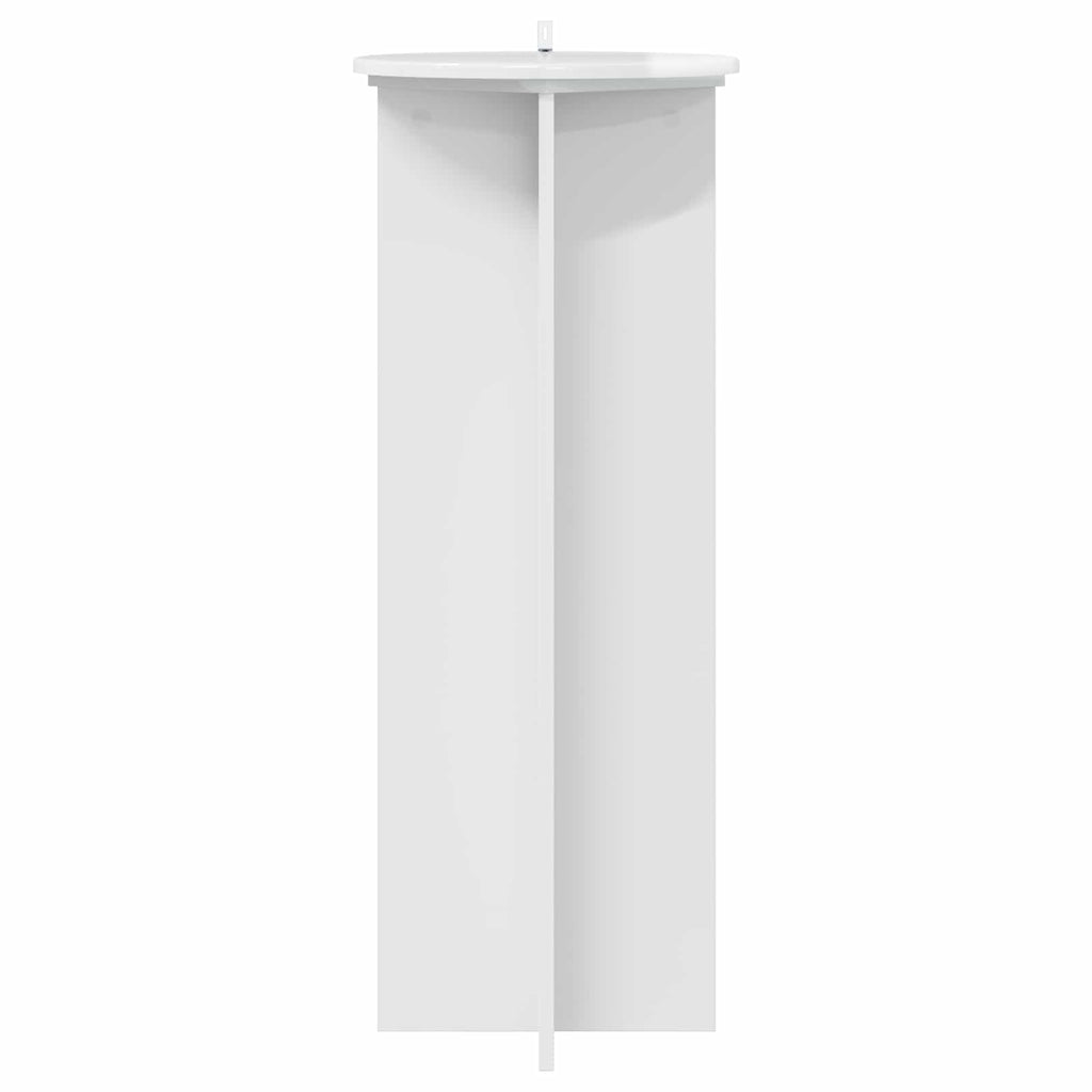 Supporto per piante 2 pcs Bianco Lucido Ø40 x 100 cm