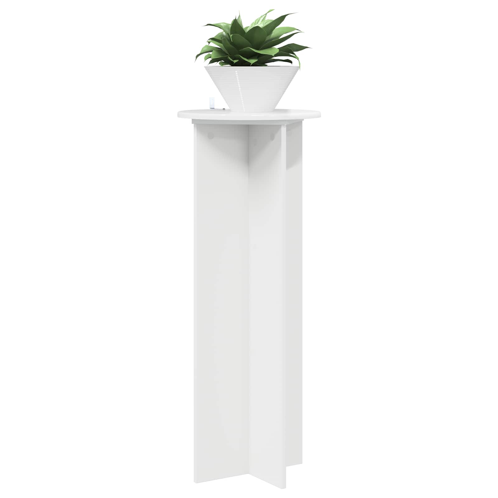 Supporto per piante 2 pcs Bianco Lucido Ø40 x 100 cm