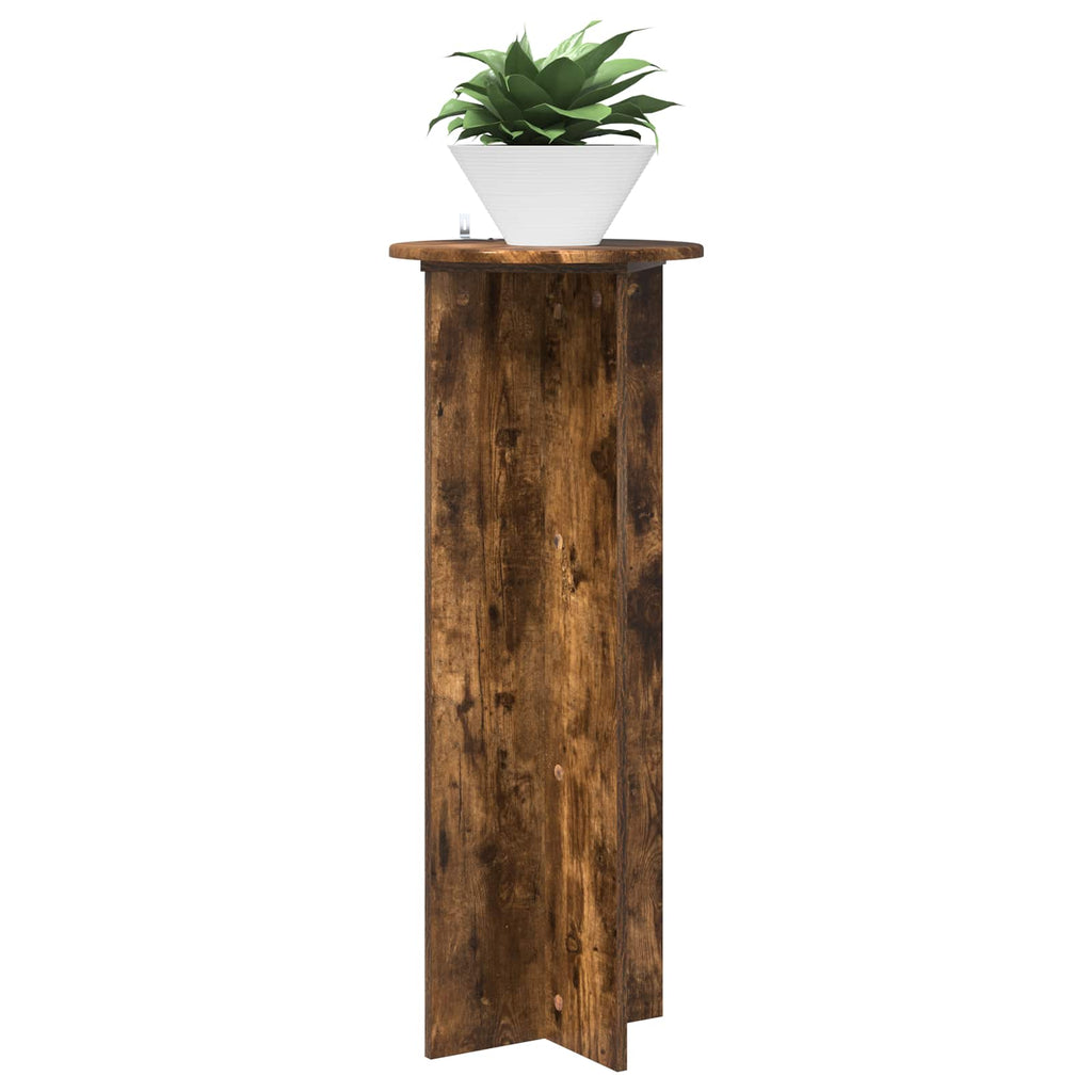 Supporto per piante 2 pcs Rovere Fumo Ø40 x 100 cm