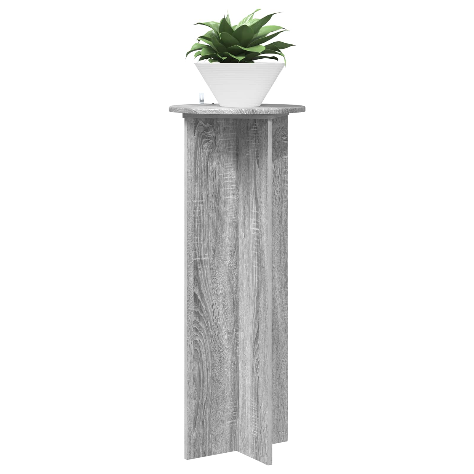 Supporto per piante 2 pcs Grigio Sonoma Ø40 x 100 cm