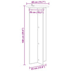Supporto per piante 2 pcs Grigio Sonoma Ø40 x 100 cm
