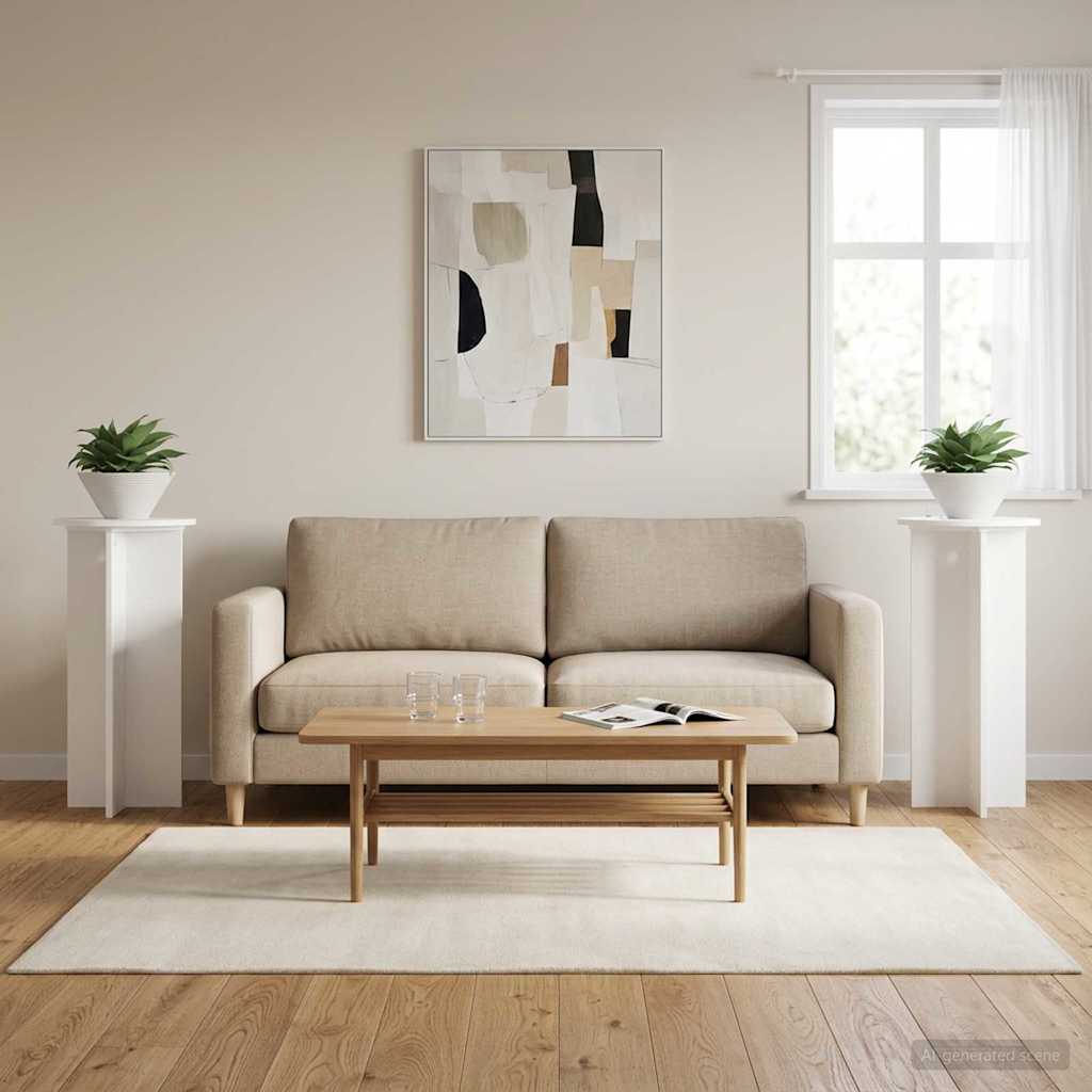 Supporto per piante 2 pcs Bianco Ø40 x 80 cm