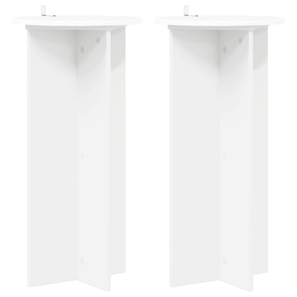 Supporto per piante 2 pcs Bianco Ø40 x 80 cm
