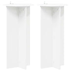 Supporto per piante 2 pcs Bianco Ø40 x 80 cm