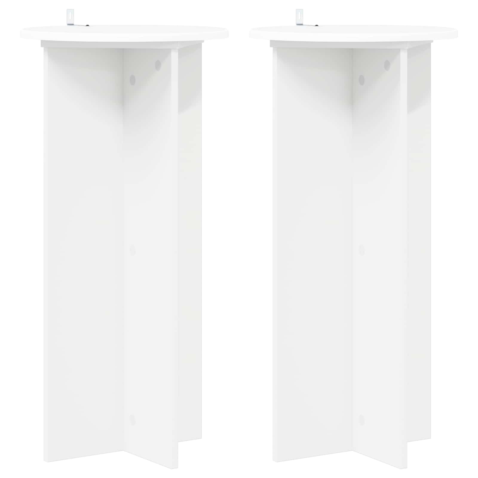 Supporto per piante 2 pcs Bianco Ø40 x 80 cm