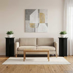 Supporto per piante 2 pcs Nero 40 x 40 x 80 cm