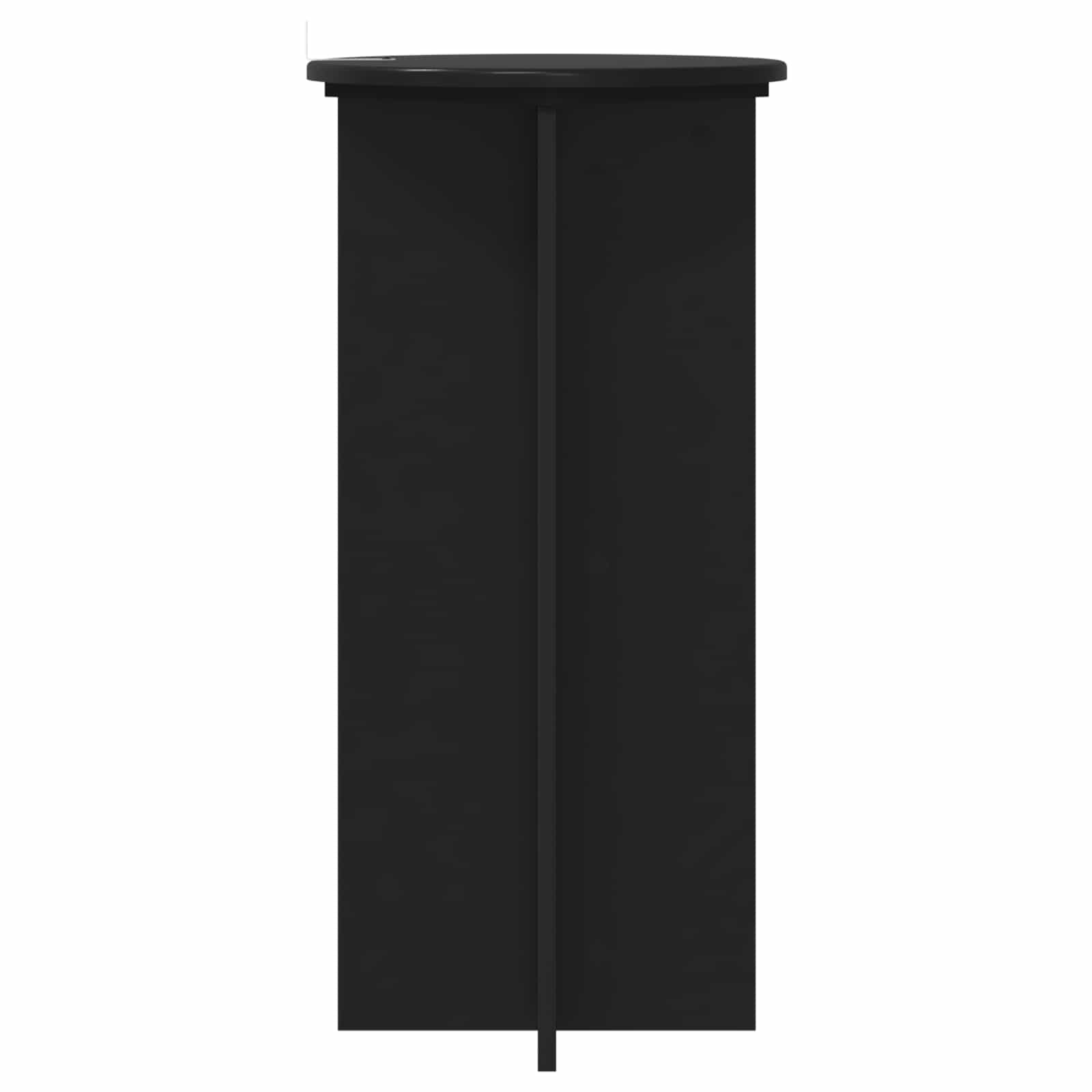 Supporto per piante 2 pcs Nero 40 x 40 x 80 cm