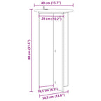 Supporto per piante 2 pcs Rovere Sonoma 40 x 40 x 80 cm