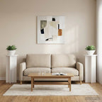 Supporto per piante 2 pcs Bianco Lucido 40 x 40 x 80 cm