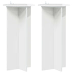 Supporto per piante 2 pcs Bianco Lucido 40 x 40 x 80 cm