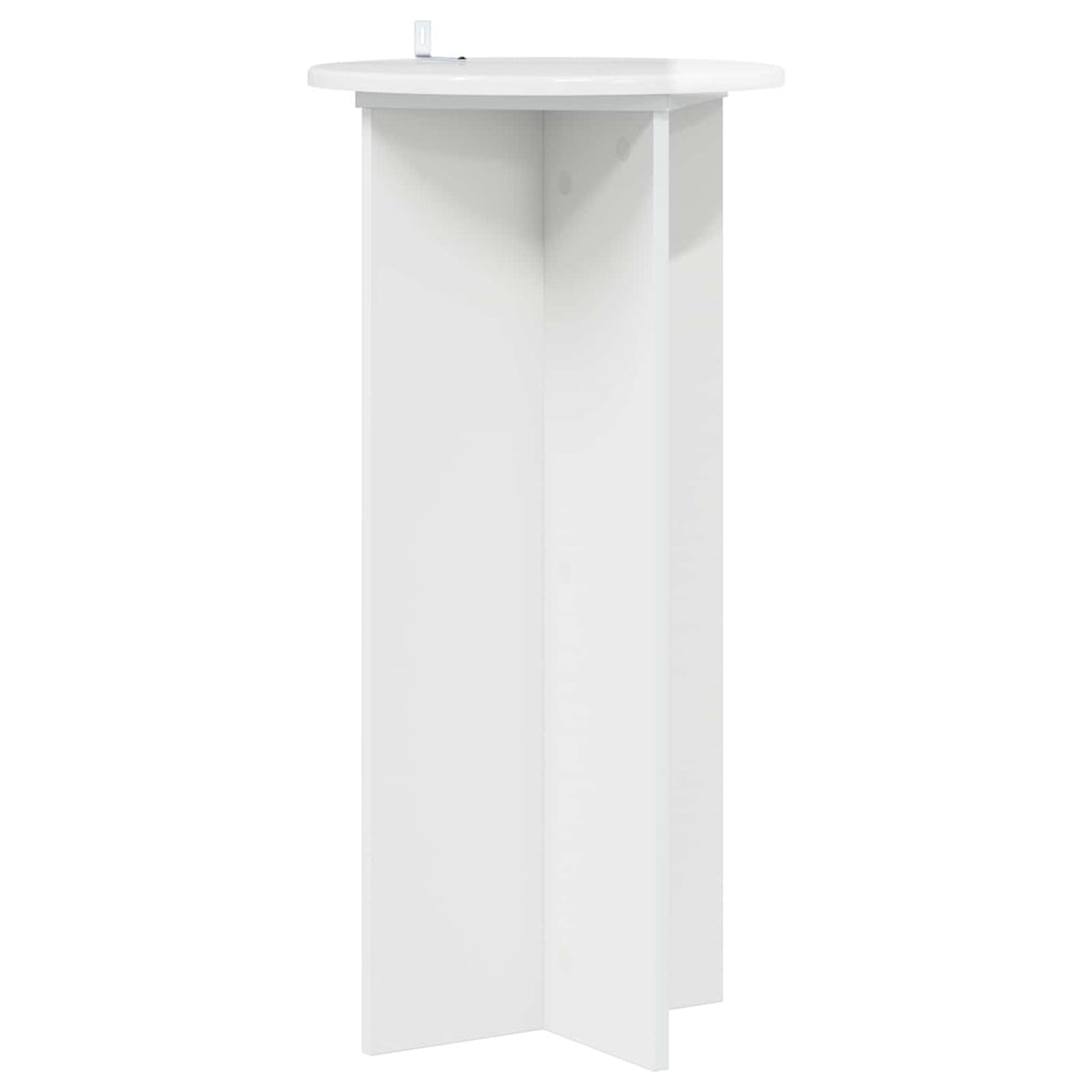 Supporto per piante 2 pcs Bianco Lucido 40 x 40 x 80 cm