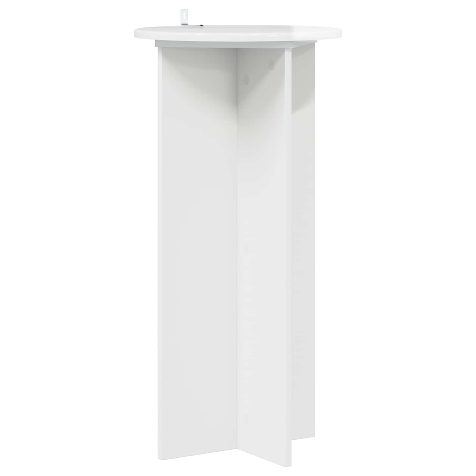 Supporto per piante 2 pcs Bianco Lucido 40 x 40 x 80 cm