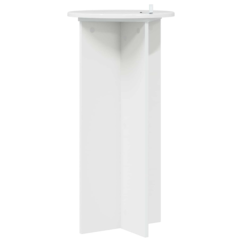 Supporto per piante 2 pcs Bianco Lucido 40 x 40 x 80 cm