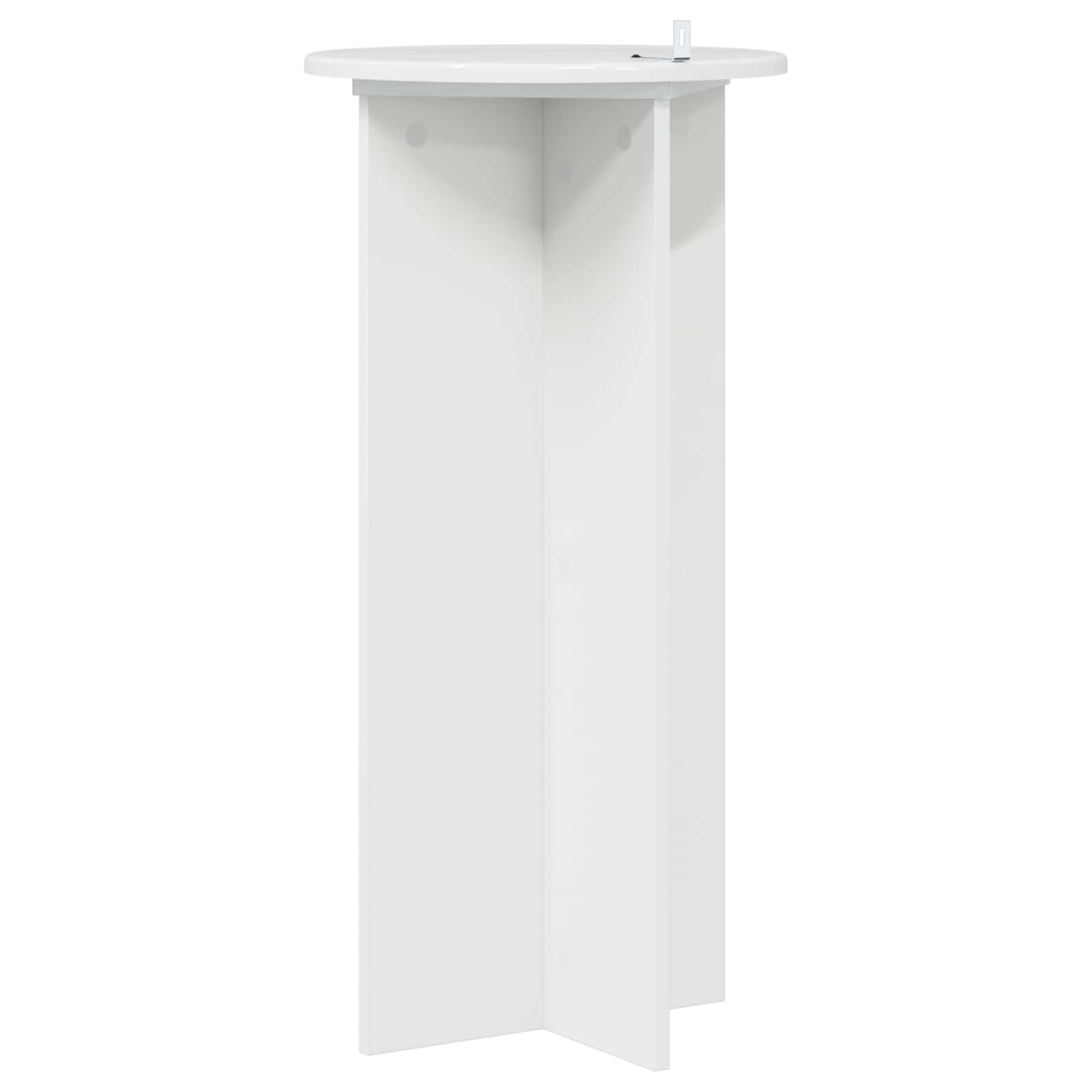 Supporto per piante 2 pcs Bianco Lucido 40 x 40 x 80 cm