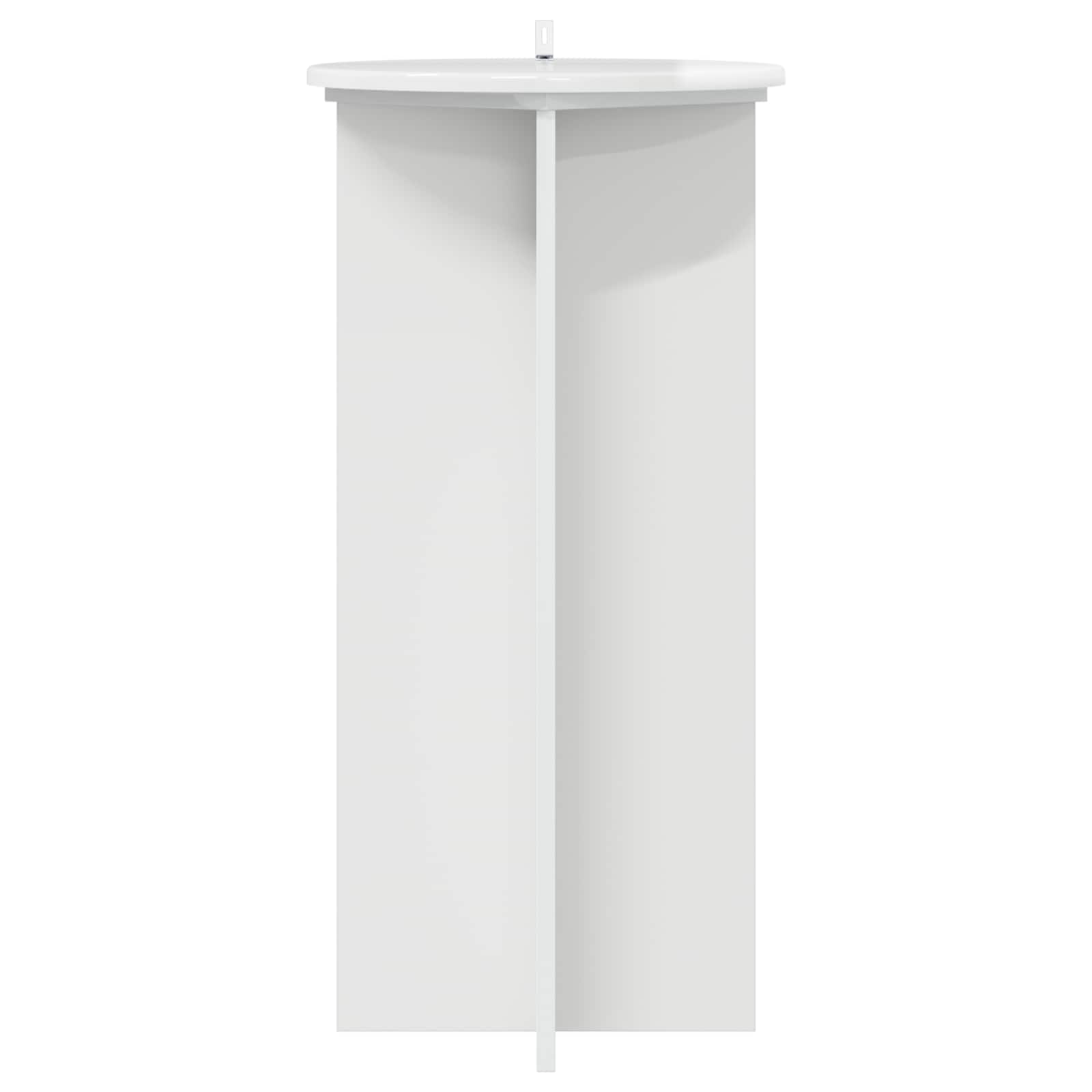 Supporto per piante 2 pcs Bianco Lucido 40 x 40 x 80 cm