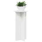 Supporto per piante 2 pcs Bianco Lucido 40 x 40 x 80 cm