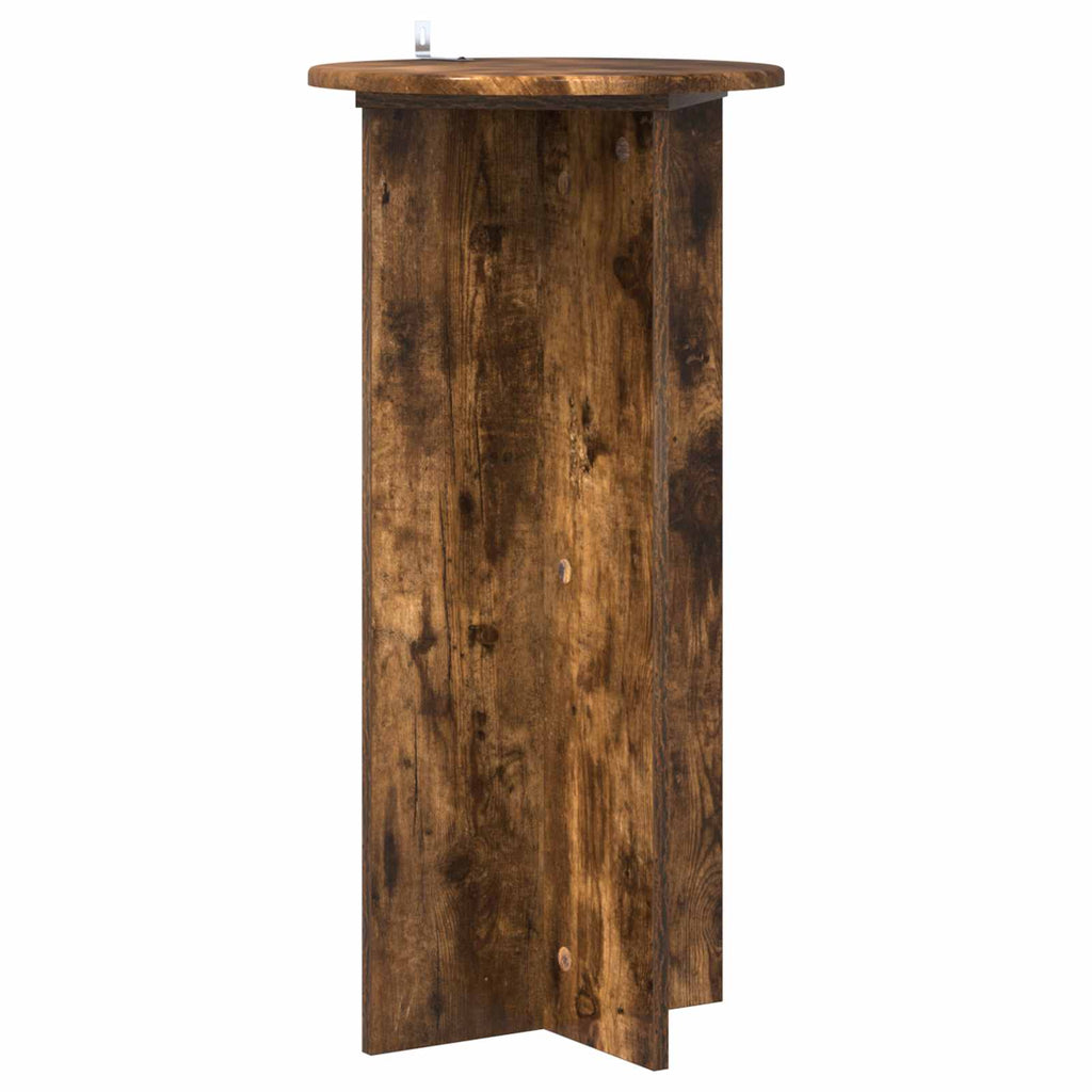 Supporto per piante 2 pcs Rovere Fumo 40 x 40 x 80 cm