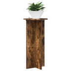 Supporto per piante 2 pcs Rovere Fumo 40 x 40 x 80 cm