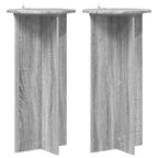 Supporto per piante 2 pcs Grigio Sonoma 40 x 40 x 80 cm