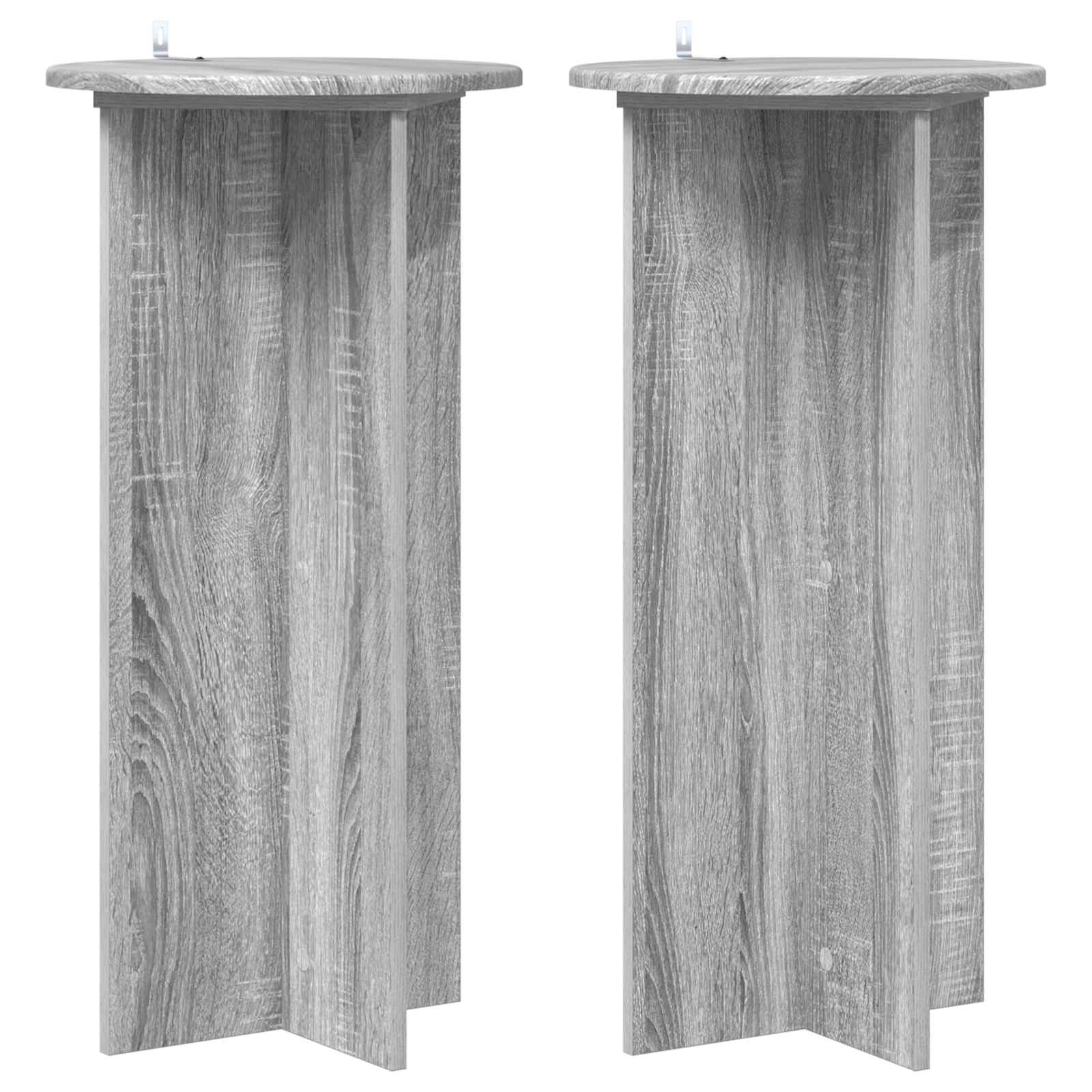 Supporto per piante 2 pcs Grigio Sonoma 40 x 40 x 80 cm