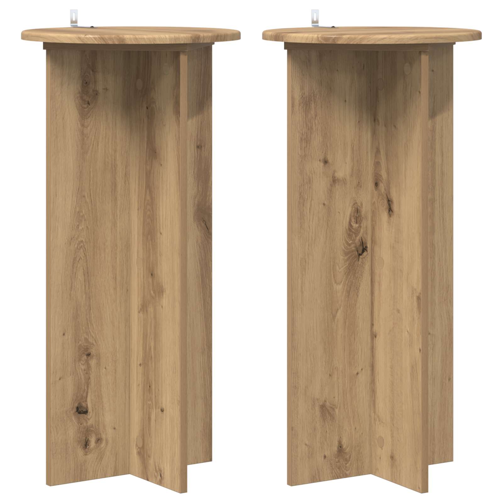 Supporto per piante 2 pcs Rovere Artigianale 40 x 40 x 80 cm
