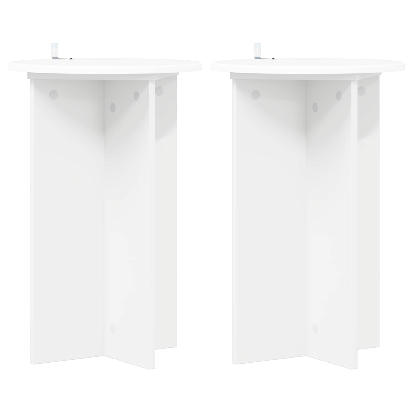 Supporto per piante 2 pcs Bianco Ø40 x 60 cm