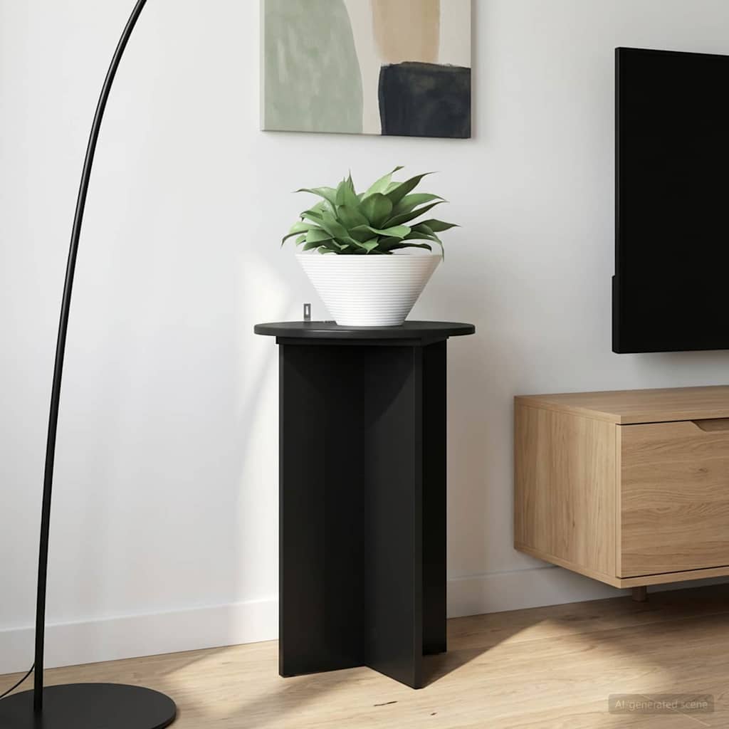 Supporto per piante 2 pcs Nero Ø40 x 60 cm Legno ingegnerizzato