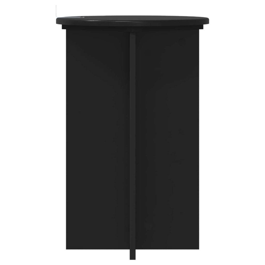 Supporto per piante 2 pcs Nero Ø40 x 60 cm Legno ingegnerizzato