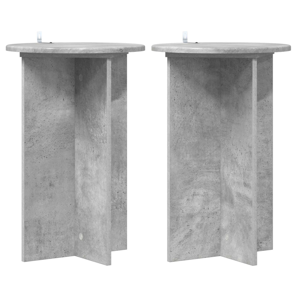 Supporto per piante 2 pcs Grigio Cemento Ø40 x 60 cm